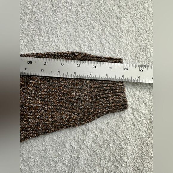 New Tommy Bahama Half‎ Zip Sweater Cable Knit Pullover Irazu Brown Men’s Medium - Picture 11 of 11